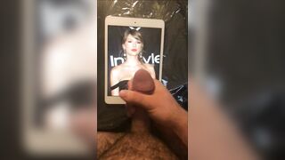 Celebrities: My newest cum tribute went to Taylor Swift