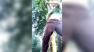 eighteen year old Lexee Smith dancing in the park