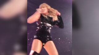 Celebrities: Taylor Swift offering her ass to the audience.