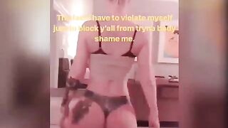 Iggy Azalea proving her ass is real on Instagram