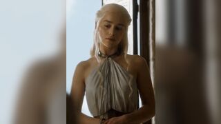 Emilia Clarke watches you as you jerk off to her - Celebs