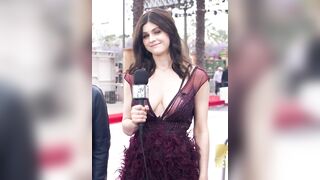 alexandra Daddario's fit body in a gorgeous dress