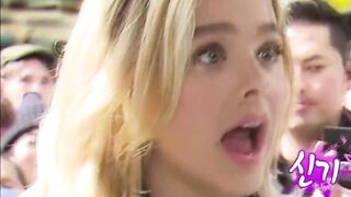 Celebrities: Chloe Grace Moretz has the consummate throat to stuff