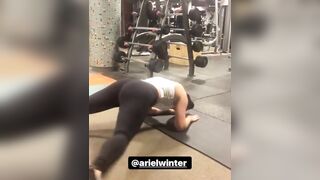 Celebrities: Ariel Winter widening her ass and vagina for us. Teasing us. Which aperture will you fill 1st?