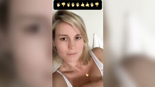 Celebrities: Brie Larson stays teasing cocks with her chubby breasts.