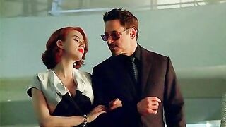 RDJ about to get a face full of that Scarjo booty. - Celebs