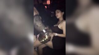 Kendall Jenner giving Kylie Jenner a lap dance. These are two amazing sluts - Celebs