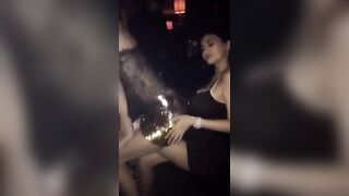 Celebrities: Kendall Jenner giving Kylie Jenner a lap dance. Those are 2 excellent strumpets