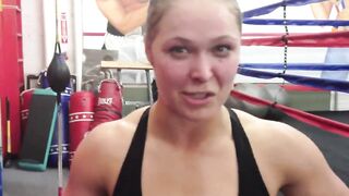 Celebrities: I may be alone on this, but I would absolutely swallow down and swallow Ronda Rousey's boob sweat...