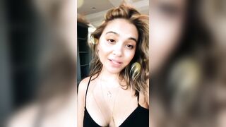 Stella Hudgens can't stop teasing us with her young big tits! It's time to give her something back! - Celebs