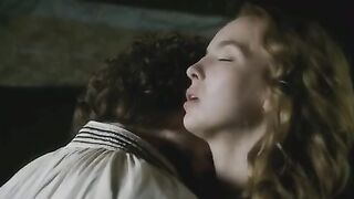 Celebrities: A love scene featuring Jodie Comer in the series, White Princess.