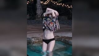 Anna Kendrick eagerly stripping down to get gangbanged in the pool - Celebs