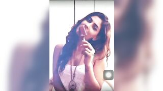 Celebrities: Karishma sharma the way she sucks the ice semen, makes me so hard.