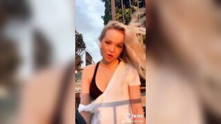 Dove Cameron teasing her tongue and tits - Celebs
