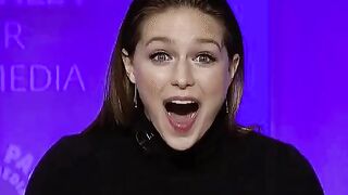 Celebrities: Melissa Benoist realizing she mistakenly wore vibrating pants after you turn it on during her interview