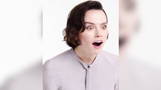Celebrities: When Daisy Ridley sees how many cocks in the world are hard as rocks for her.