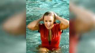 Celebrities: Making love with Kristen Bell in that pool and getting sucked off by her underwater...would be incredible.