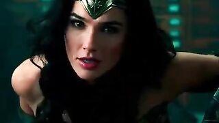 Wonder Woman when she see's the room full of men waiting to fuck her - Celebs