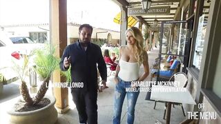 charlotte McKinney's massive jiggling melons merit a hawt, thick splash of cum from each guy she's ever aroused .