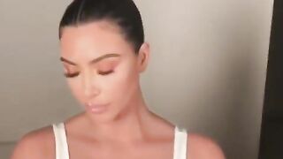 Celebrities: I would have the sloppiest makeout session imaginable with Kim Kardashian, and then I would discharge my cum all over her face!