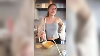 lia Marie Johnson making u breakfast.. what did u do to her the night in advance of?