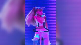 Celebrities: Just imagine Ariana Grande's boobs bouncing like that during the time that she's being fucked.