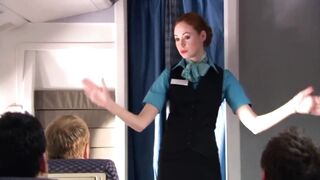Could you imagine if Karen Gillan was your flight attendant? I would be calling for in-flight service the entire plane ride lol - Celebs