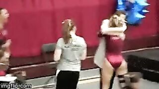 gymnast Brittany Johnson jiggly booty
