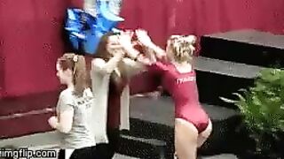 Celebrities: Gymnast Brittany Johnson jiggly ass