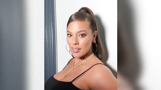 Celebrities: Ashley Graham's ponytail is the consummate handle for a coarse face fuck and tit fuck