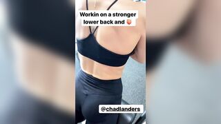 Celebrities: Sarah Hyland's been working out her ass; let's aid her stretch it out