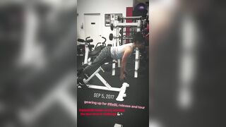 Rebecca Black in the Gym - Celebs