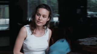 Brie Larson showing off her horny, hard nips while showing me how she'd jerk me off - Celebs