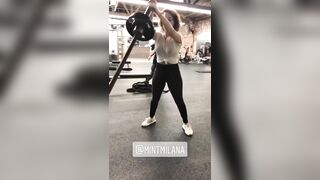 milana Vayntrubs squats are so sexy