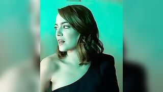 Emma Stone has the most expressive, fuckable face. Those big beautiful eyes, and those gorgeous lips. I want to blast a massive load all over it.