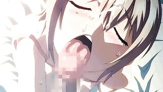 Cum all over her face