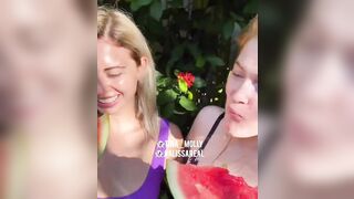 Jia Lissa: Jia and a ally learn how to eat watermelon