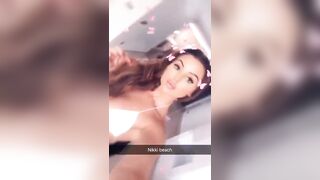 Sexy outfit & knows it!
