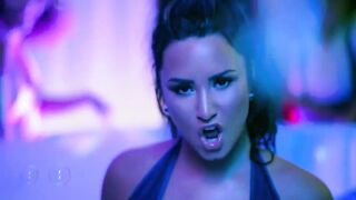 Erupting to Demi in the bathtub scenes from her latest music movie