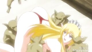 Elf and goblins - Hentai
