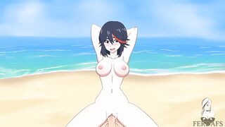 Ryuko at the beach
