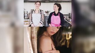 Couldn't aid but release a load for Hailee Steinfeld seeing her casually cook and wear underware