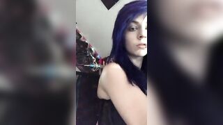 Natural slender large tit punk can't live without to tease on stream