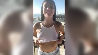 balcony boobs