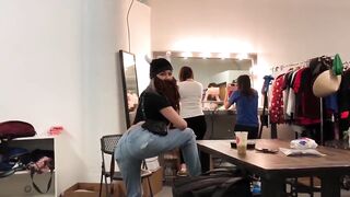 Gina Rubbin' Her Ass