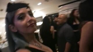 Kidding: Tiff Dancing with her Large Boobs