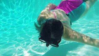 Kidding: Tiff Swimming Underwater